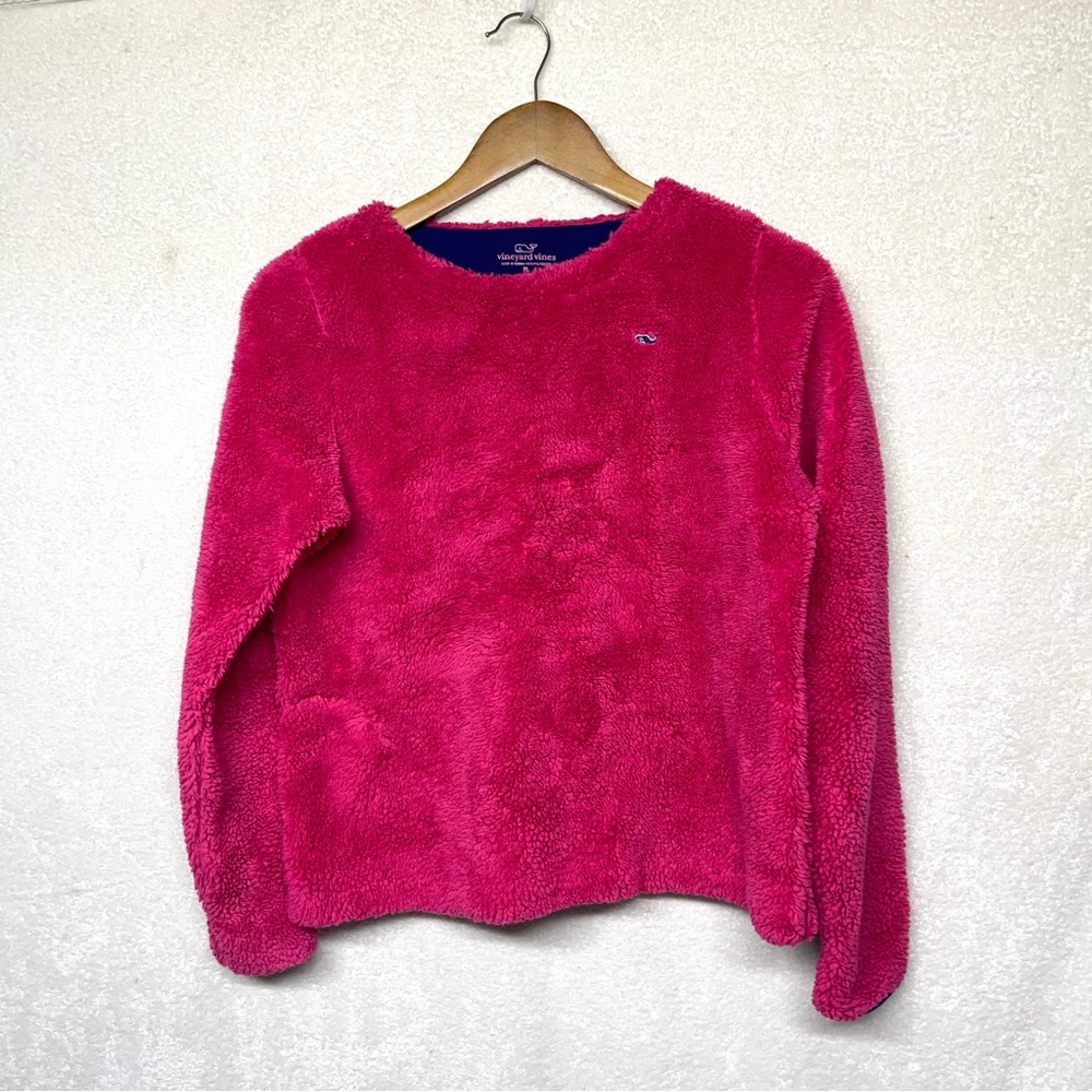 Vineyard Vines girls Sherpa pullover XL